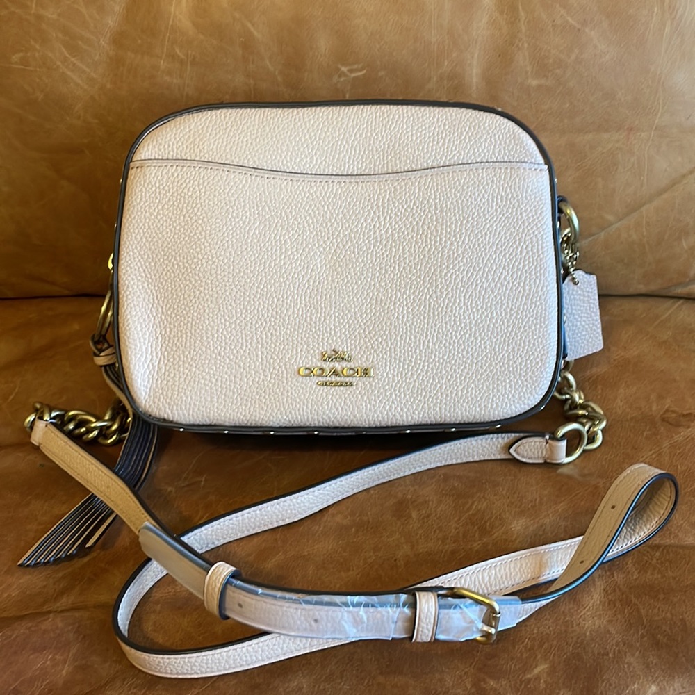NEW Coach Crossbody Camera Bag with Crystal Rivets (35514 Nude Pink)